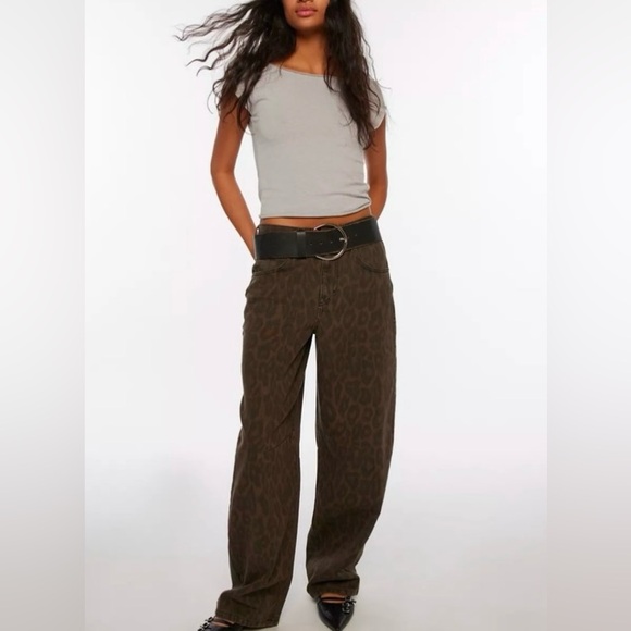 BCG leopard print barrel jeans - Picture 7 of 9